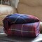Hastings Home Hastings Home Cashmere-Like Blanket Throw - Blue/Red Plaid 452487GJY - alternate 1
